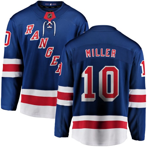 Herren New York Rangers Eishockey Trikot J.T. Miller #10 Breakaway Königsblau Fanatics Branded Heim